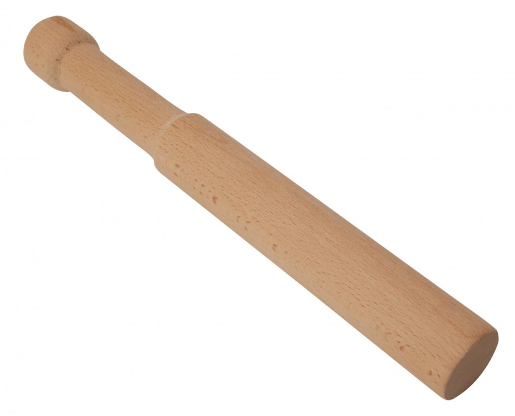 Beaumont Large 13" Wooden Beech Muddler Cocktail Accessory 