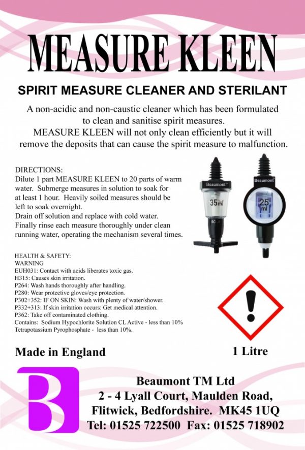 Spirit Measure Cleaner